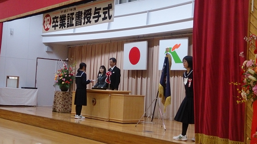 水沢小学校卒業式２