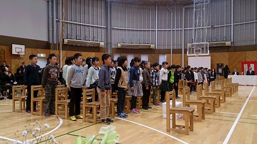 水沢小学校卒業式６
