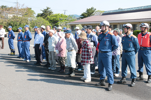 防災訓練　終了