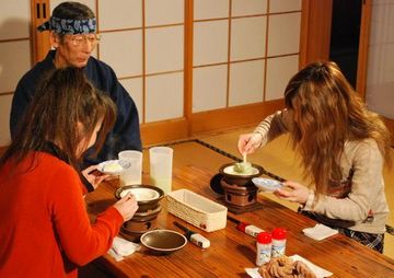 写真:豆腐づくり体験