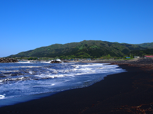 写真:現在の中浜海岸