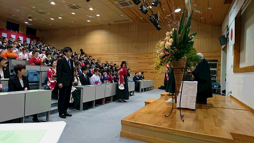 写真:看護学院卒業式の様子