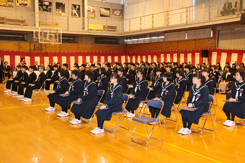 写真:女子生徒の様子