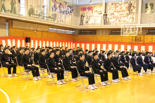 写真:男子生徒の様子