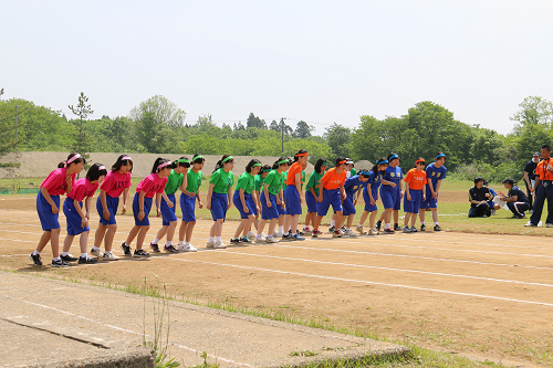 写真:徒競走