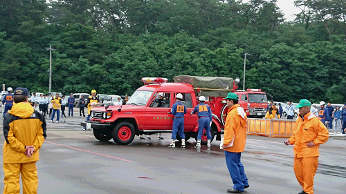 写真:消防車