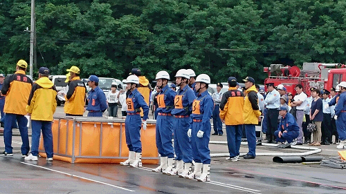 写真:能代市山本郡消防競技大会1