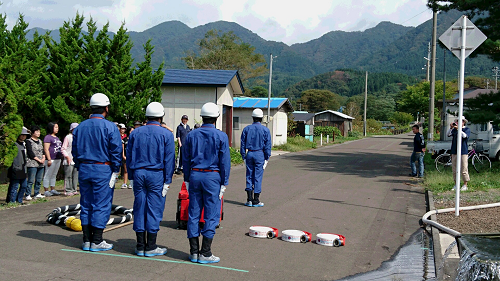 写真:消防操法