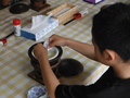 写真:豆腐づくり体験2